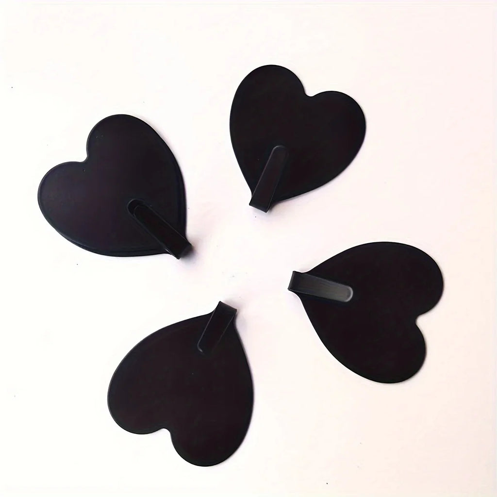 Heart-Shaped Adhesive Wall Hooks – Heavy-Duty Home Organizer Adhesive Wall Hooks Axl