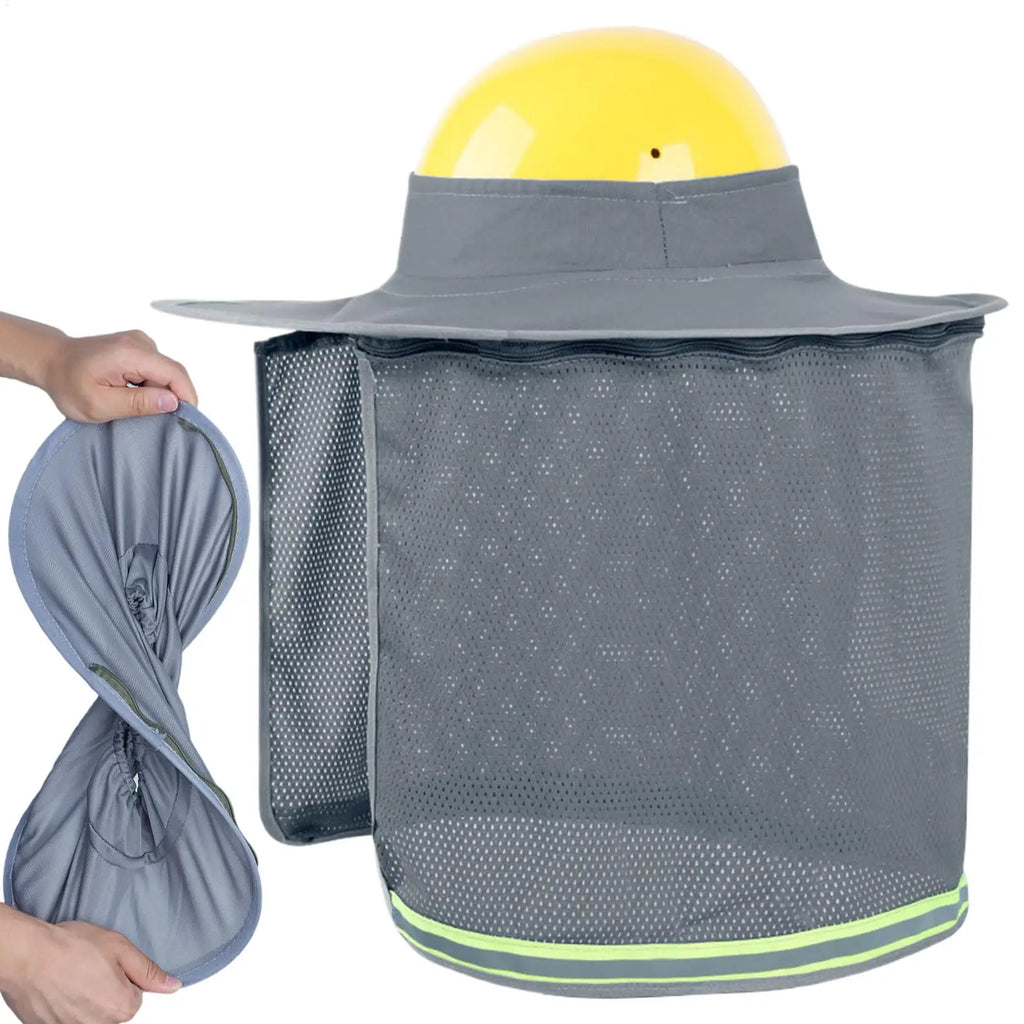 Hard Hat Sun Shade UPF50+ Breathable Neck Shield Visor Hard Hat Visor Axl
