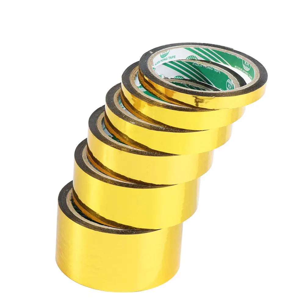 Laser Gold Decorative Paper Tape – DIY Craft Washi Tape Decorative Craft Tape Axl