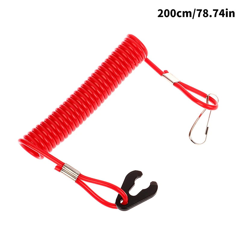 2.0m Boat Motor Kill Switch Safety Tether Lanyard | Outboard Boat Safety Lanyard Axl