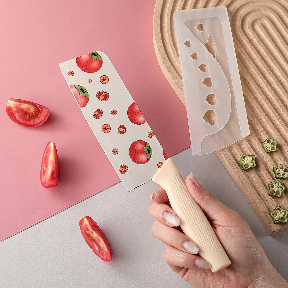 SHENJIU Colorful Kitchen Knife Set – Stainless Steel Chef Knives Kitchen Knife Set Axl 1pcsA