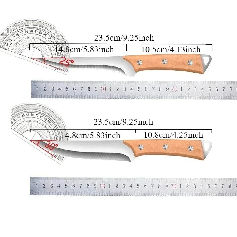 SHENJIU Stainless Steel Fillet & Boning Knife – Wood Handle Fillet Boning Knife Axl