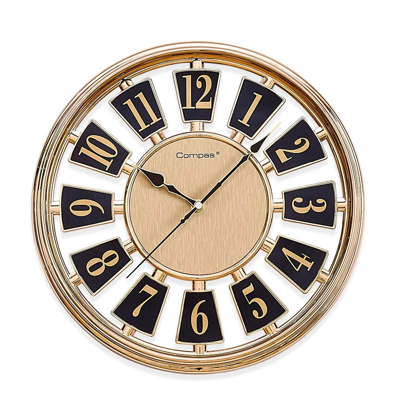 Vintage Silent Wall Clock 33cm – Luxury Creative Home Decor Silent Wall Clock Axl Style D Diameter 33cm