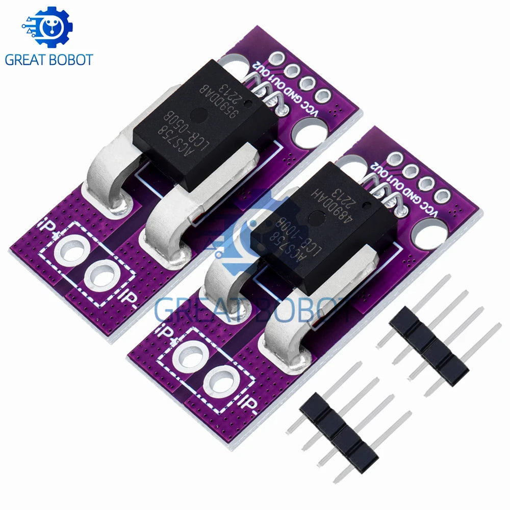 ACS758 Hall Effect Linear Current Sensor Module 50A 100A Current Sensor Module Axl