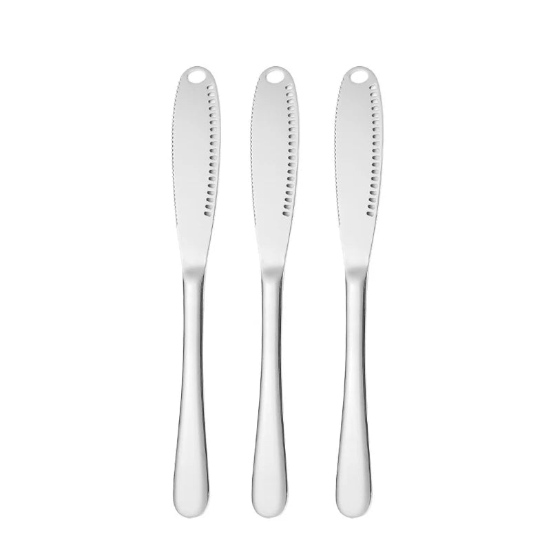 Stainless Steel Cheese & Butter Knife – Jam Spreader Tool Cheese Spreader Knife Axl 3pcs