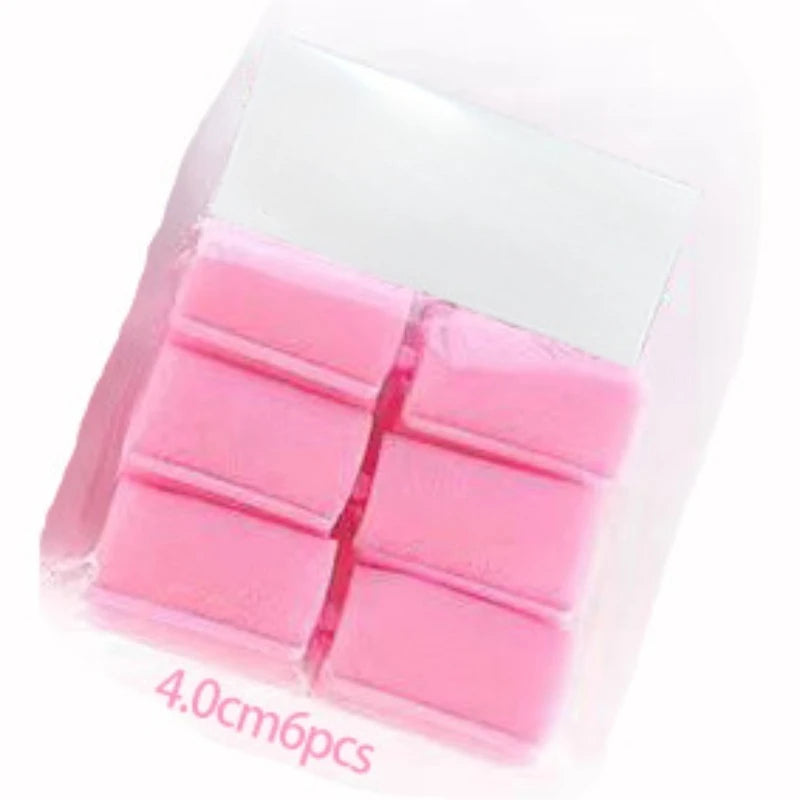 24-Piece Pink Foam Hair Rollers – Heatless DIY Curls & Waves Foam Hair Rollers Axl 24PCS