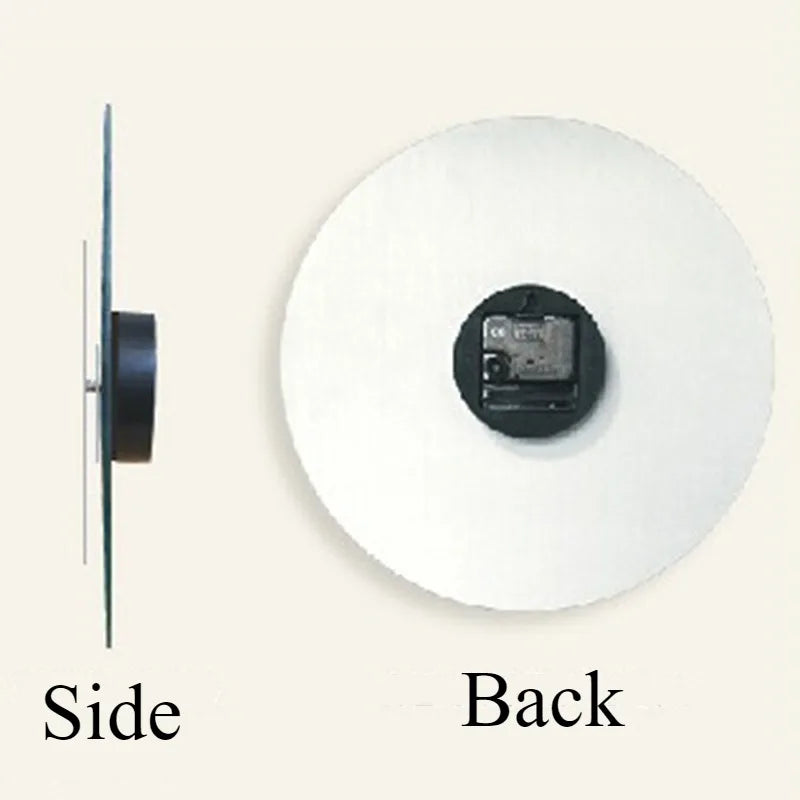 Nordic Minimalist Glass Wall Clock – Silent Quartz 30cm Wall Clock Axl