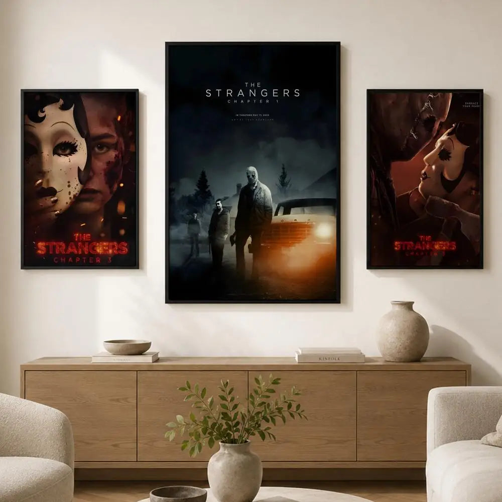 The Strangers Chapter 3 Poster – Waterproof Peel-and-Stick PVC Movie Wall Poster Axl