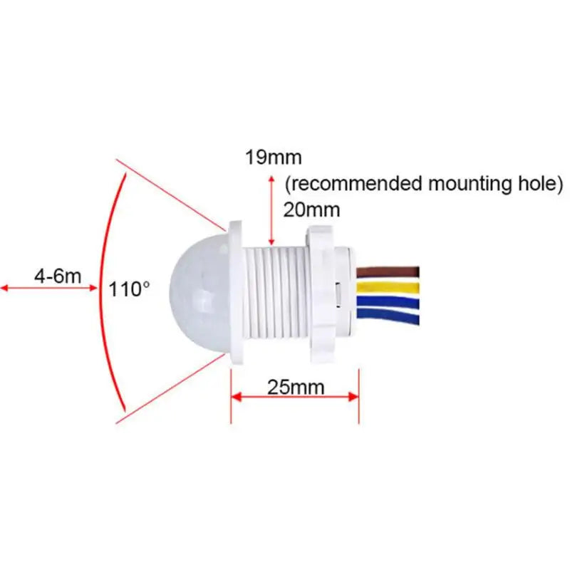 PIR Motion Sensor Switch 110V 220V – Auto Infrared Light Motion Sensor Switch Axl