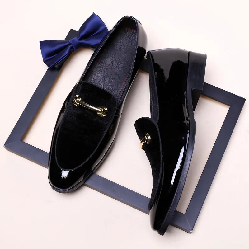 Men's Patent Leather Oxford Dress Shoes | Formal Lace-Up Men's Oxford Shoes Axl