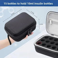 15-Grid EVA Hard Shell Medicine Vial Organizer Travel Case Medicine Storage Case Axl 15 grids