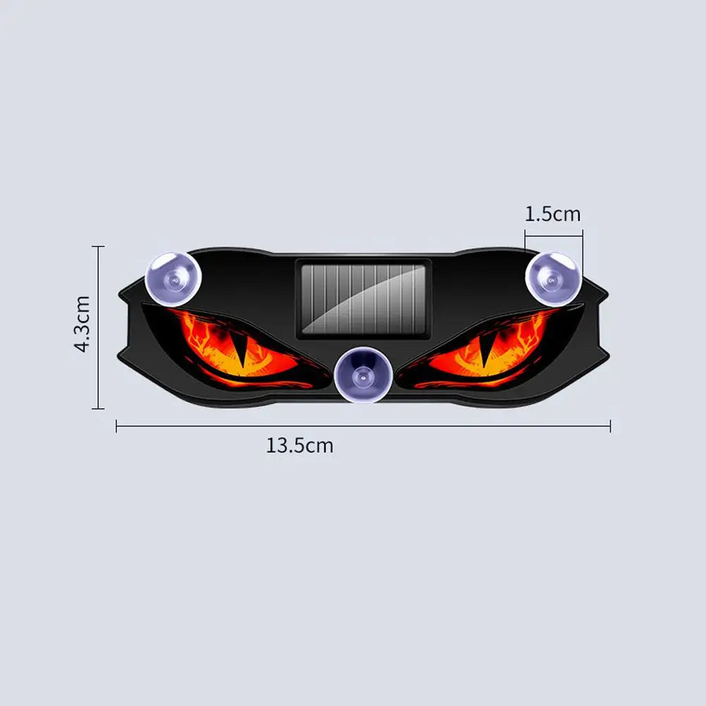 Solar Devil Eye Car Strobe Light | Dynamic Flame Atmosphere Lamp Car Atmosphere Light Axl