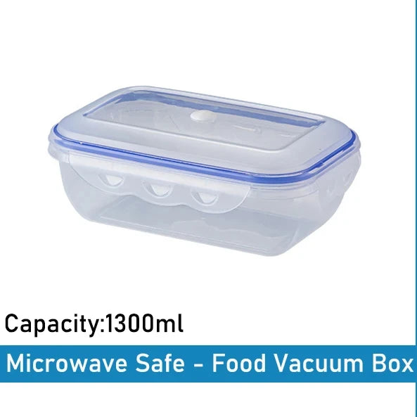 KEMORELA Vacuum Food Storage Containers – Fridge Organizer Set Food Storage Containers Axl 1300ML