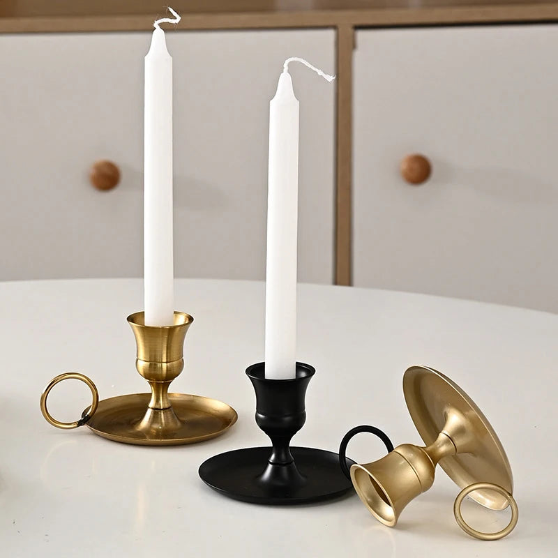Metal Candle Holder with Handle – Wedding Table Centerpiece Metal Candle Holder Axl