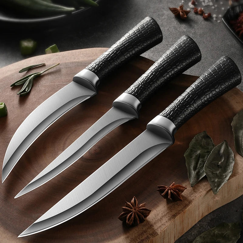 YRIDEFE Stainless Steel Boning Knife Set – Butcher Kitchen Boning Knife Set Axl