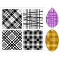 Plaid Clay Texture Mat Stamps – DIY Jewelry & Card Making Clay Texture Stamp Axl AECH04-19546
