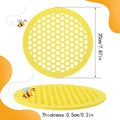 Floating Bee Island Waterer – Honeycomb EVA Drinking Tray Bee Waterer Tray Axl Yellow 1pcs