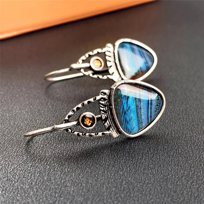 Huitan Geometric Drop Earrings – Punk Vintage Women's Fashion Drop Earrings Axl