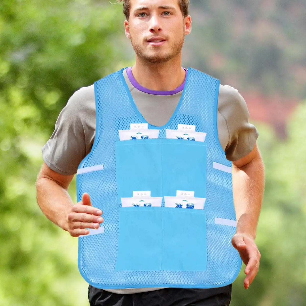 Ice Cooling Vest with 8 Ice Packs – Outdoor Work & Sports Ice Cooling Vest Axl