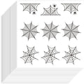 Halloween Spiderweb Stickers 180 Pcs – Self-Adhesive Party Seals Decorative Stickers Axl AECH04-17926
