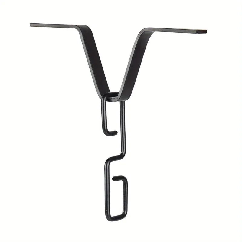 Rain Chain Gutter Adapter V-Hook Downspout Connector Rain Chain Adapter Axl black