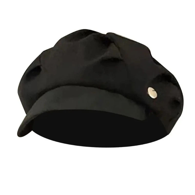 Layered Octagonal Newsboy Hat – Breathable Pleated Beret Unisex Newsboy Beret Hat Axl