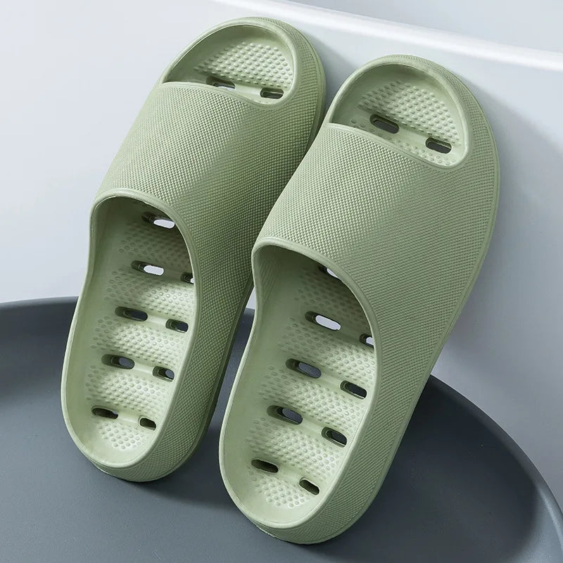 Women's EVA Anti-Slip Quick-Dry Indoor Shower Slippers Indoor Shower Slippers Axl green 36-37