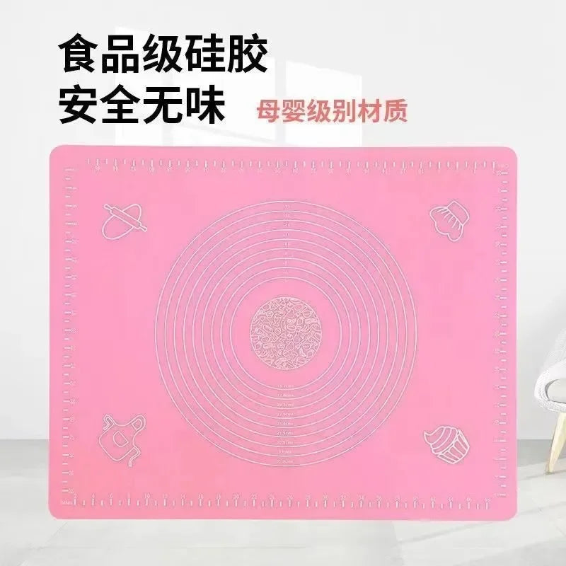 Silicone Baking Mat 40x50cm – Non-Stick Dough & Pastry Pad Silicone Baking Mat Axl pink-40X50cm
