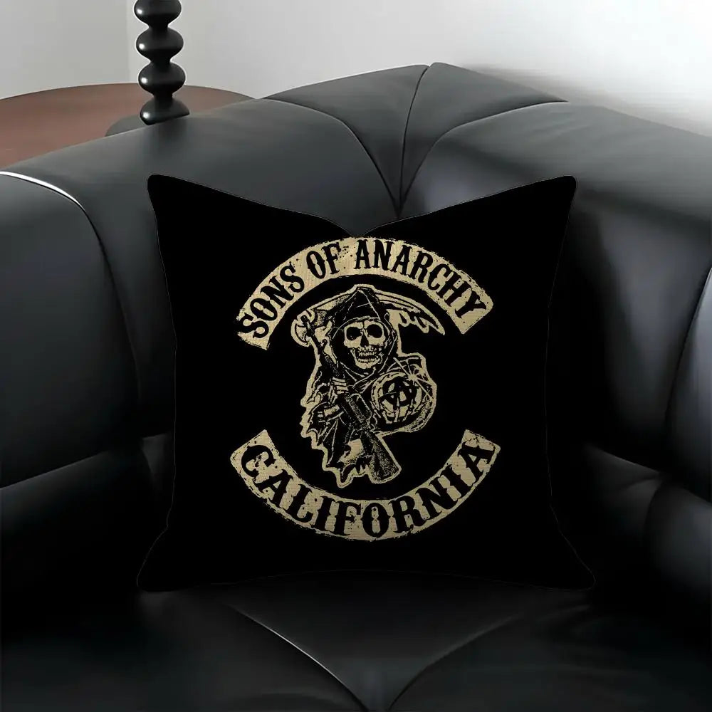 Sons of Anarchy Linen Cushion Cover | Sofa & Bedroom Decor Decorative Cushion Cover Axl