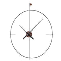 Large 3D Silent Wall Clock – Modern Nordic Luxury Decor 80cm Wall Clock Axl Walnut Diameter 60CM