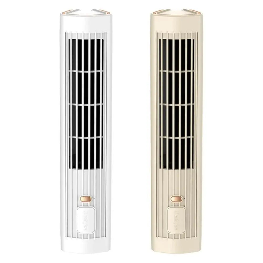 Portable Bladeless Tower Fan – 3-Speed Quiet USB-C Desk Fan Portable Tower Fan Axl