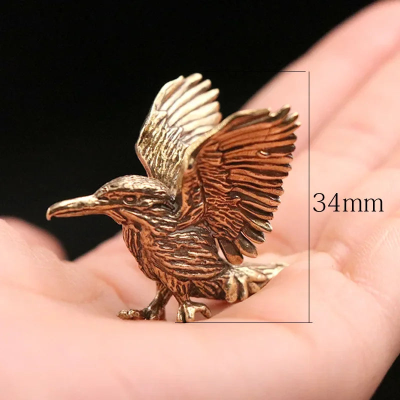 Mini Brass Eagle Statue – Opening Wing Sculpture Home & Office Decorative Sculpture Axl A