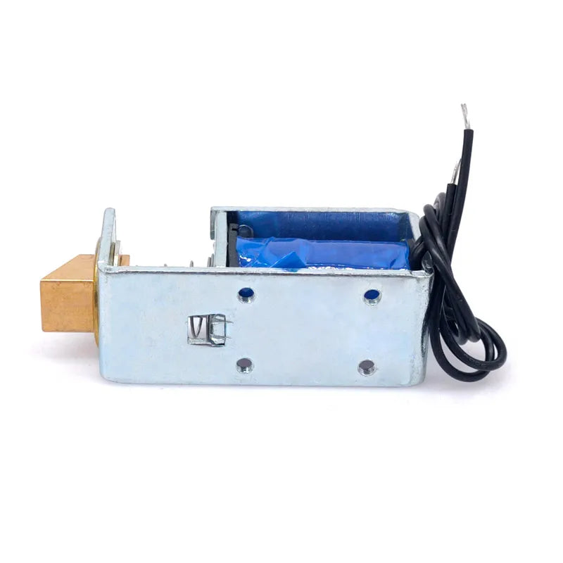 DC 6V/12V/24V Electromagnet Cabinet Door Lock – 10mm Stroke Electric Solenoid Lock Axl