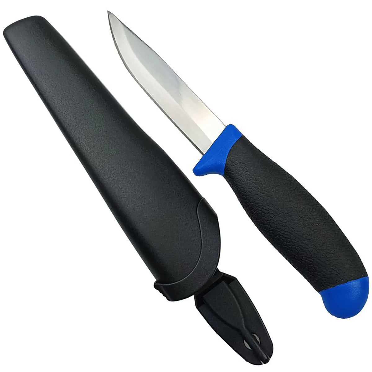 Stainless Steel Fillet Knife – Mirror Finish, Rubber Handle & Sheath Fillet Knife Axl
