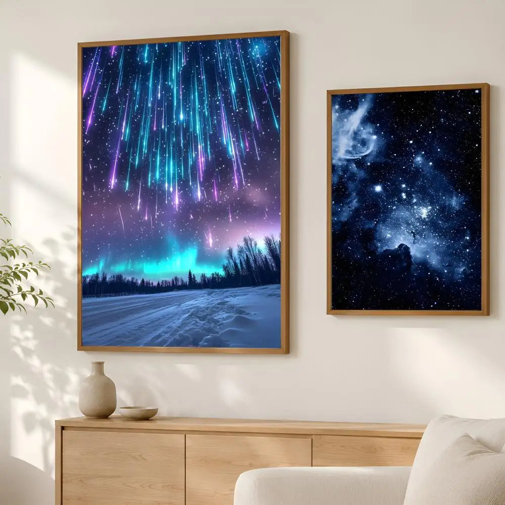 Starry Sky Self-Stick PVC Wall Poster – HD Waterproof Decor Wall Art Poster Axl