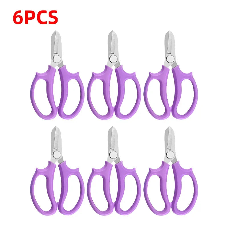 Professional Garden Pruning Shears – Flower & Fruit Scissors Garden Pruning Shears Axl Purple 6pcs