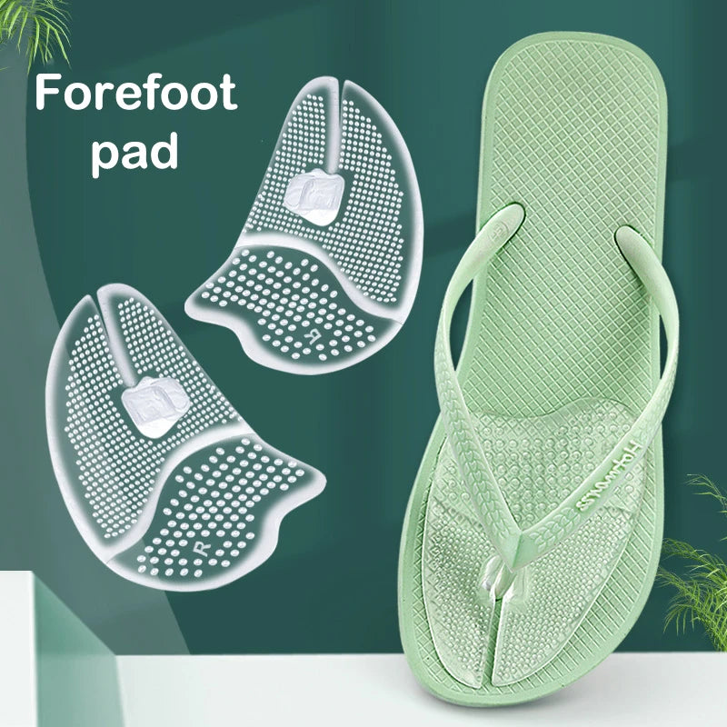 Gel Forefoot Insoles – Flip Flop Toe Cushion Pads (1 Pair) Gel Forefoot Insoles Axl