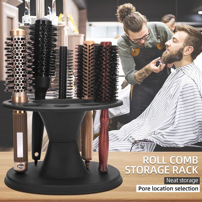 Barber Comb & Scissors Holder – Salon Tool Organizer Stand Salon Tool Organizer Axl