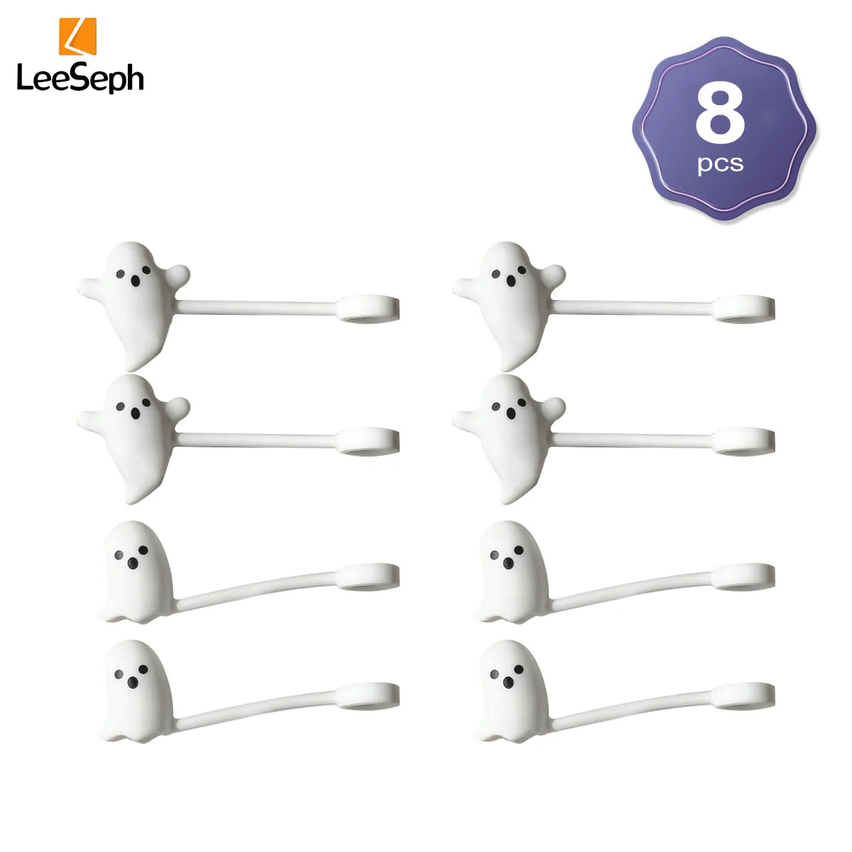 Ghost Silicone Straw Topper Caps for Stanley 30 & 40 oz Cups Straw Topper Caps Axl 8pcs