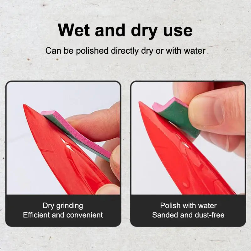 Wet/Dry Sponge Sandpaper Set 9/12 Pcs – #400 to #2000 Grit Sanding & Polishing Kit Axl