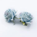 Artificial Silk Rose Heads 5 or 10 Pcs – DIY Wedding Decor Artificial Silk Flowers Axl Blue 5 PCS