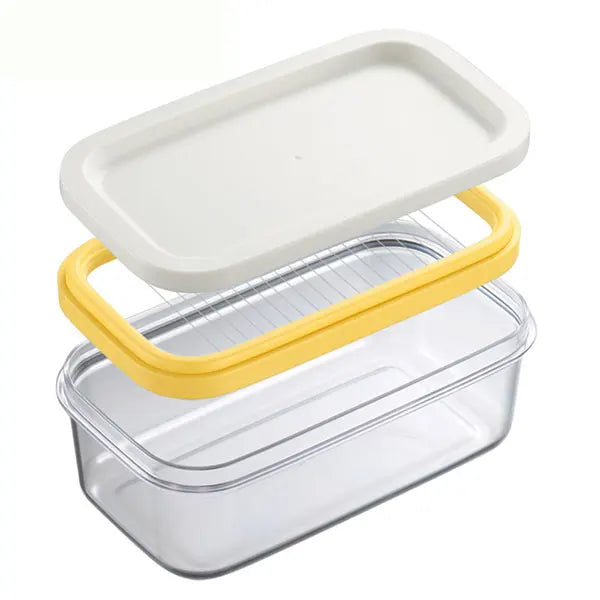 Butter Cutter Slicer Box with Lid – Stainless Steel Dish Butter Slicer Dish Axl 200g