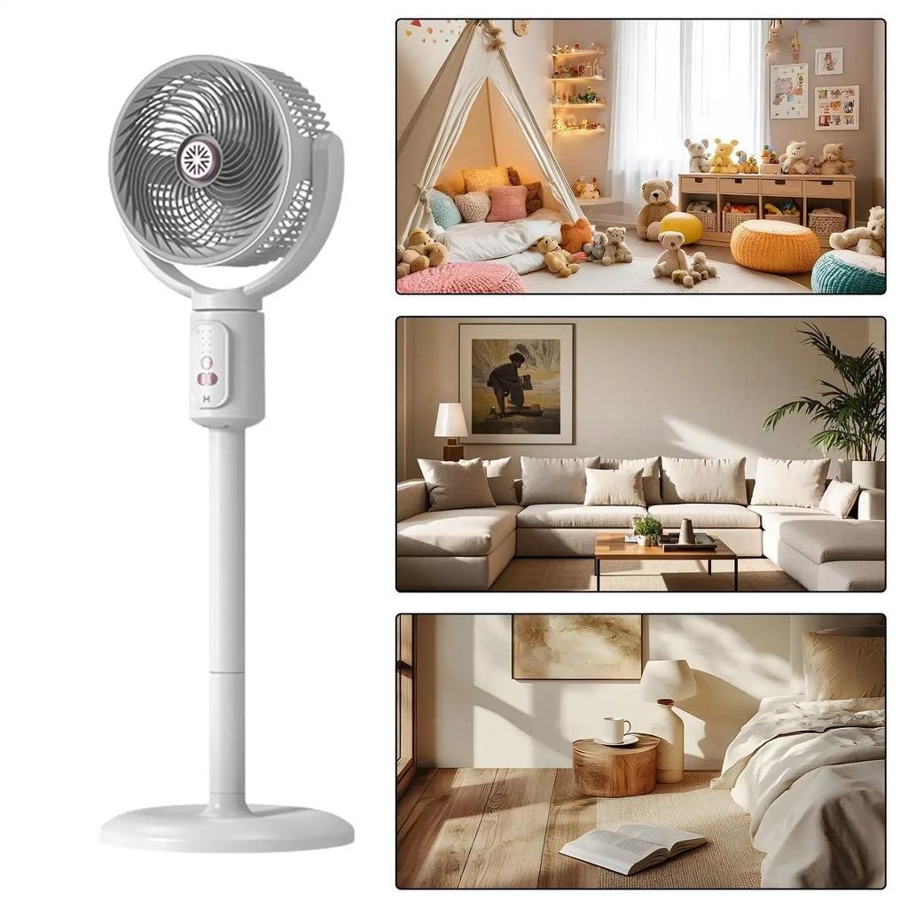 Oscillating Tower Fan 5-Speed Type-C Rechargeable Adjustable Height Oscillating Tower Fan Axl