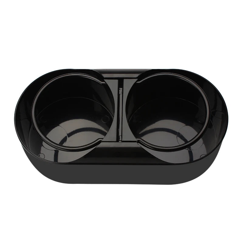 Universal Dual Hole Car Cup Holder – ABS Drink Bottle Stand Car Cup Holder Axl black