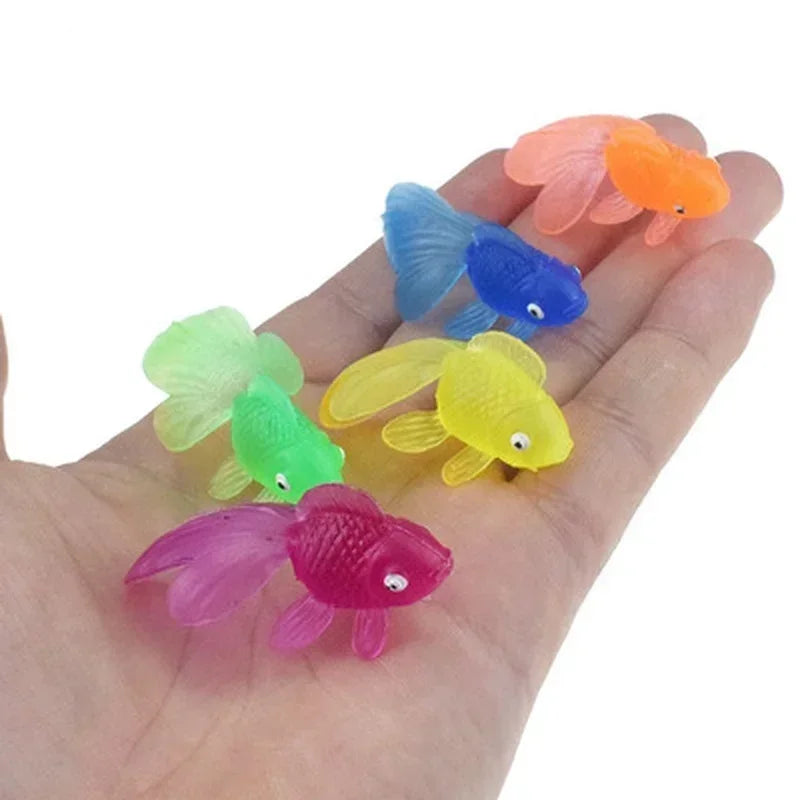 10-Piece Soft Rubber Goldfish Bath & Beach Toys for Kids Kids Bath Toys Axl