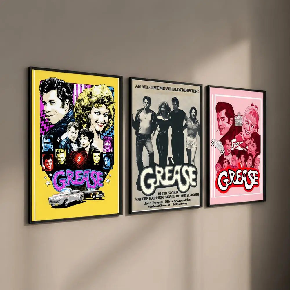 Grease Movie HD Art Poster – Self-Adhesive Wall Sticker Decor Movie Art Poster Axl