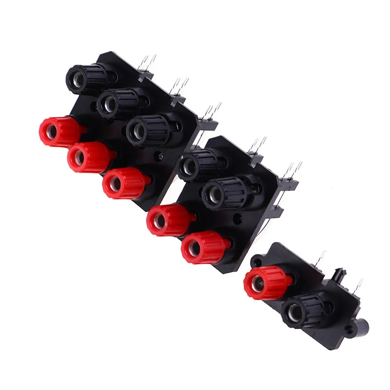 4mm Banana Plug Socket Connector – 2/4/6 Position Terminal Block Speaker Terminal Connector Axl