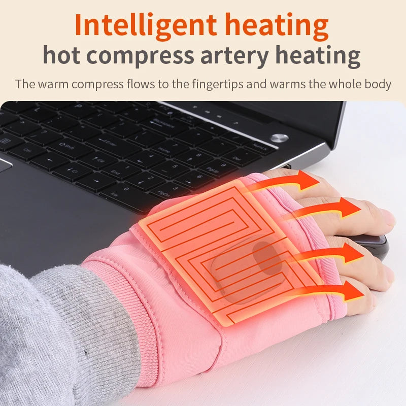 USB Rechargeable Heated Gloves – 3-Level Adjustable Warmth Heated Gloves Axl