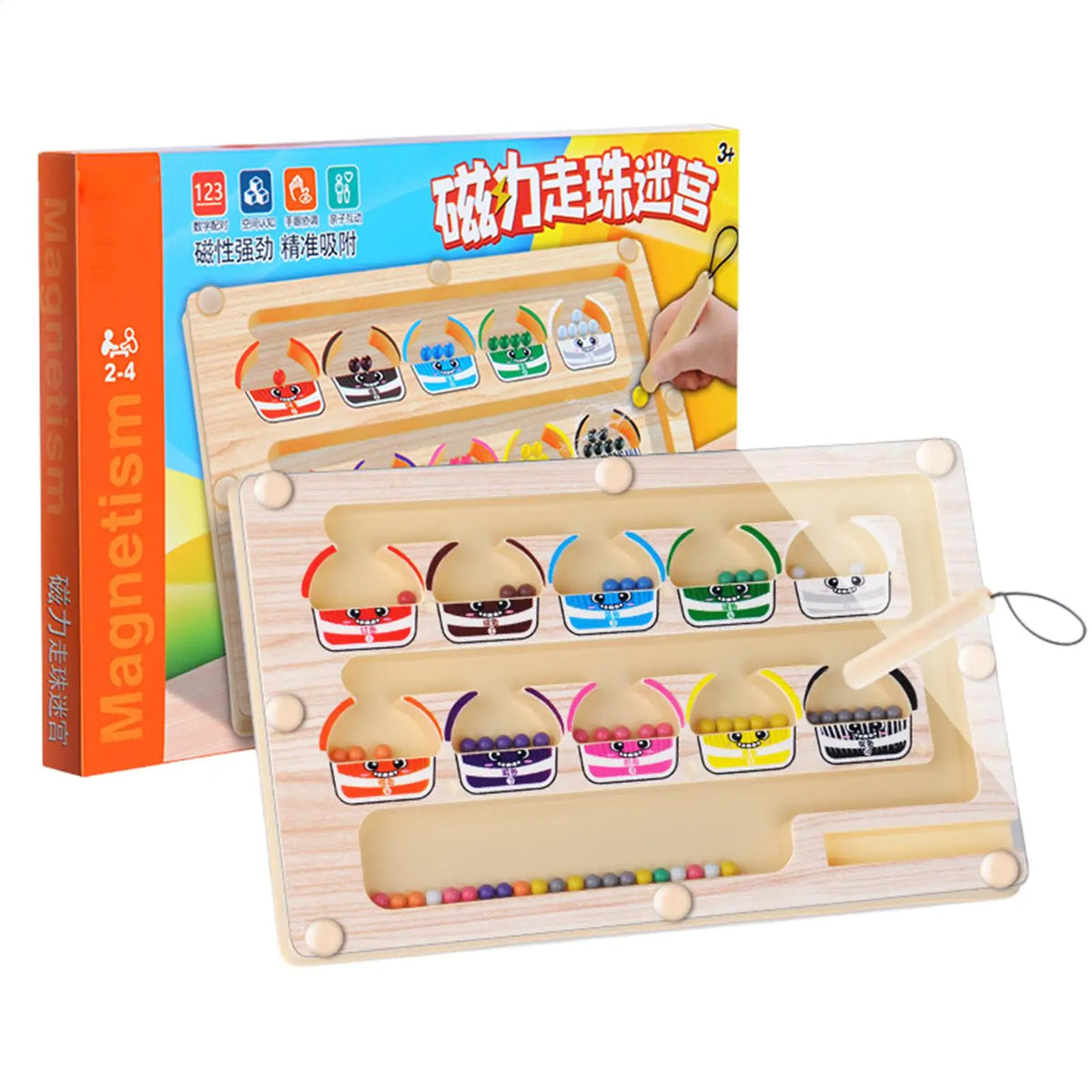 Magnetic Color & Number Maze Toy – Educational Game for Kids 3+ Educational Maze Toy Axl