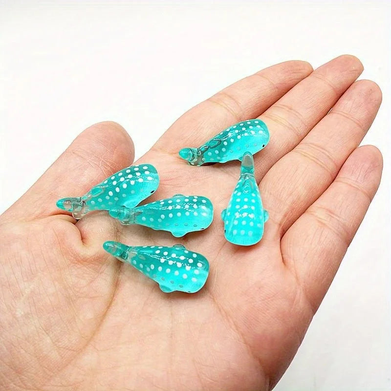 Mini Resin Ocean Figurines – Whale, Dolphin & Shark Statues Resin Figurine Set Axl 5pcs